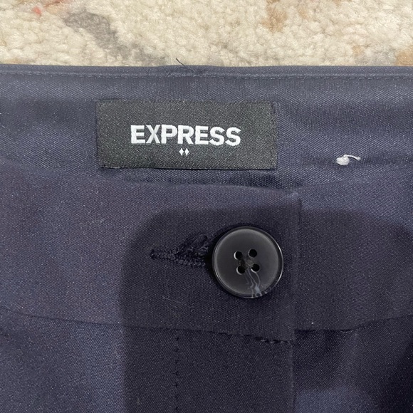 Navy Blue Ankle length Express work pants - Picture 2 of 3